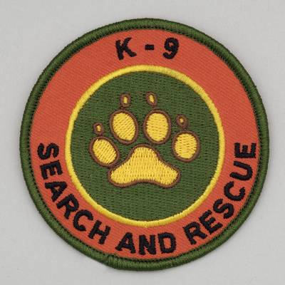 Embroidered Patch - K-9 Search and Rescue Patch