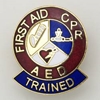 First Aid, CPR, AED Trained Emblem Pin