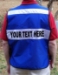 Picture on the front of the vest with items in the upper pockets