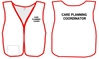 HEICS - Economy Style - White Split Front Vest with Custom Titles